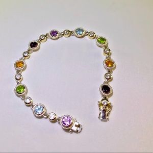 Sterling Semi Precious Gemstone Bracelet